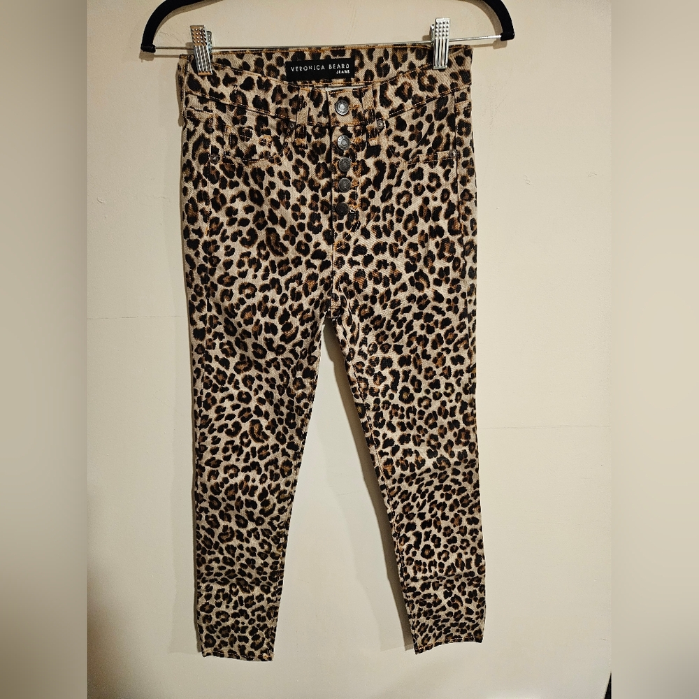 Veronica Beard Leopard Print Pants